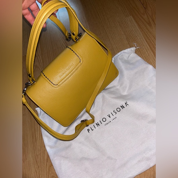 Plinio Visionia real leather hand made bag - Picture 4 of 14